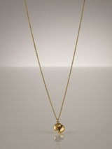 Alex Monroe Gold Plated Ruby Coco de Mer Pendant Necklace