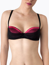 Lascivious Simone Raspberry Silk Bra