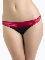 Lascivious Simone Raspberry Silk Knickers