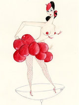 Andrea Kett Raspberry Tarts Greeting Card