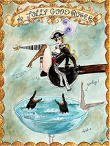 Andrea Kett A Jolly Good Roger Greeting Card