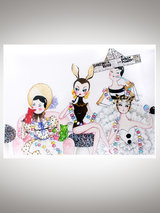 Andrea Kett Dolly Bead Greeting Card