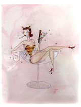 Andrea Kett Hot Pussy Greeting Card