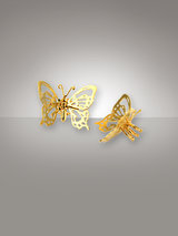 Alex Monroe Filigree Butterfly Gold-Plated Silver Nipple Clamps