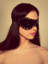 Paul Seville Studded Patent Blindfold