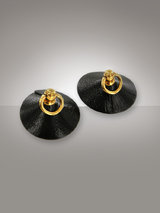 Bordelle Ring Nipplets Leather Nipple Pasties