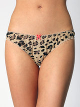 Mimi Holliday Coco Loco Leopard Print Silk Knickers