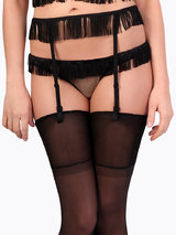 Damaris Vegas Fringe Suspender Belt