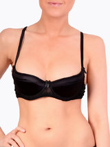 Mimi Holliday Angelique Jet Plunge Lace and Silk Bra