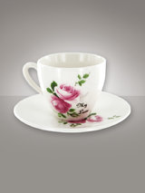 Outlandish Creations 'My Love' Naughty Teacup and Saucer