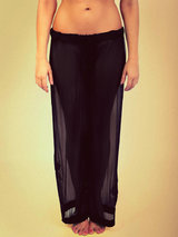 Steph Aman Full Bloom Embroidered Silk Tulle Trousers