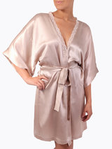 Stella McCartney Clara Whispering Short Silk Robe Summer