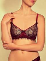 Mimi Holliday Bisou Bisou Kiss Silk Satin Comfort Bra