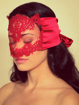 Coco de Mer Disciplina Silk and Lace Mask