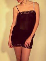 Alöe Marjorie Lace Silk Georgette Camisole