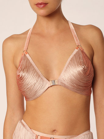Made by Niki - String Tri Bra - Coral