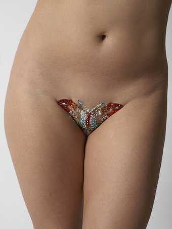 Butterfly Swarovski Crystal Merkin