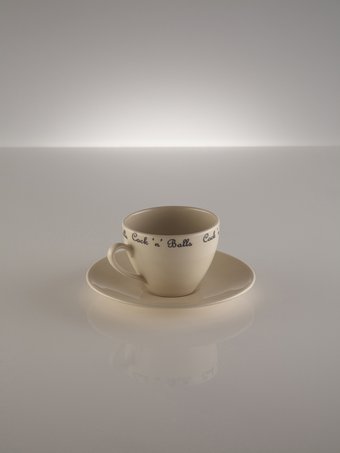 Outlandish Creations 'Cock 'n' Balls' Naughty Teacup and Saucer