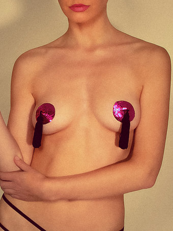 Pink Sequin Nipple Tassels