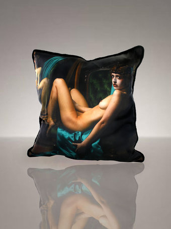 Coco de Mer Erotic Print Cushion Square