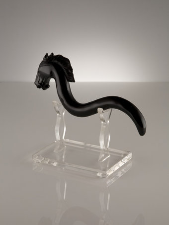 Coco de Mer Black Obsidian Horse Dildo