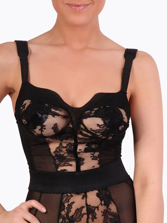 Belle Et BonBon Aude Structured Floral Lace Bustier