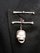 Julia deVille Full Skull Sterling Silver Buttonhole Lapel Brooch