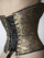 Kunza Gold Black Lace Gasset Corset