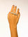 Betony Vernon String of Pearls Massage Sterling Silver Ring