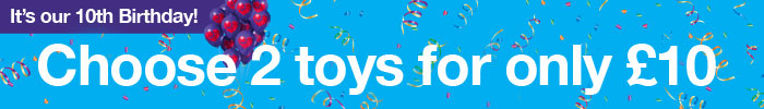 Choose 2 toys for a tenner