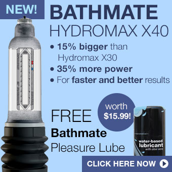 New Bathmate Hydromax X40 with Pleasure Lube