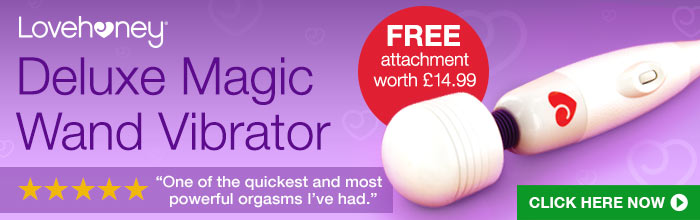 Buy a Lovehoney Deluxe Magic Wand Vibrator and get a FREE attachment worth &pound;14.99