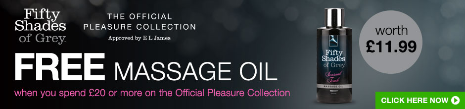 FREE massage oil when you spend 20 or more on the Official Pleasure Collection