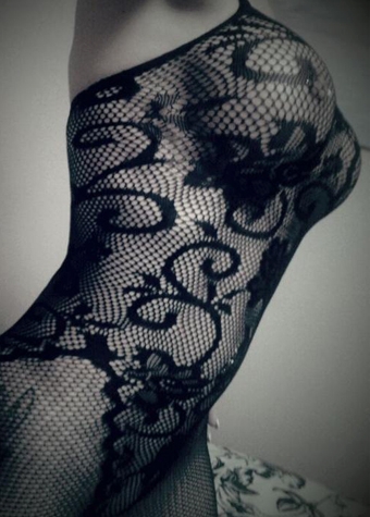 Obsessive Flower Fishnet Bodystocking