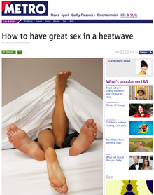 How to have sex in a heatwave.