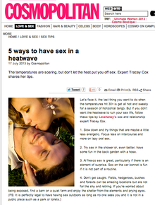 How to have great sex in a heatwave