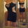 Music Legs Stretch Nylon Mini Dress