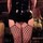 Rubber Girl Latex Wear Mini Dress with Suspenders