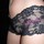 Hustler Classic Lace Crotchless Boy Shorts