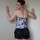 MISTRESS CARA WEARS: SWEET STREAK LACE AND MESH OVERLAY CORSET SET
