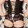 Sweet Streak Ribbons Overbust Corset-Style Bustier & Classified Lace-Up Hipster Briefs