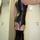 Rubber Girl Latex Wear Mini Dress with Suspenders