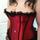 Sweet Streak Satin and Lace Corset-Style Bustier