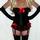 Sweet Streak Boudoir Bows Corset Style Bustier Set