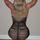 Dreamgirl Red Diamond Strapped Lycra Net Halter Babydoll