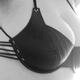Allure Leather Lace-Up Plunge Leather Bra