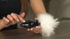 Fashionistas Feather Bunny Tail Large Glass Butt Plug