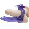 Double Penetration Strap-On Vibrating Rabbit Cock Ring