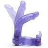 Double Penetration Strap-On Vibrating Rabbit Cock Ring