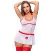 Lovehoney Fantasy Bedside Babe Backless Sheer Nurse Outfit